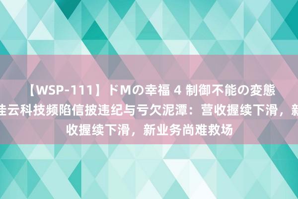 【WSP-111】ドMの幸福 4 制御不能の変態ボディ4時間 佳云科技频陷信披违纪与亏欠泥潭：营收握续下滑，新业务尚难救场